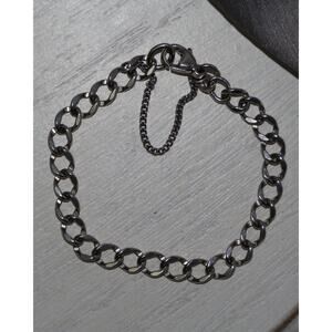 James Avery Sterling Silver Single Curb Charm Bracelet 6.5G / 5.5mm / 6.5in